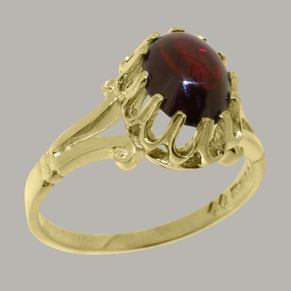 18k Yellow Gold Garnet Engagement Ring Y814392