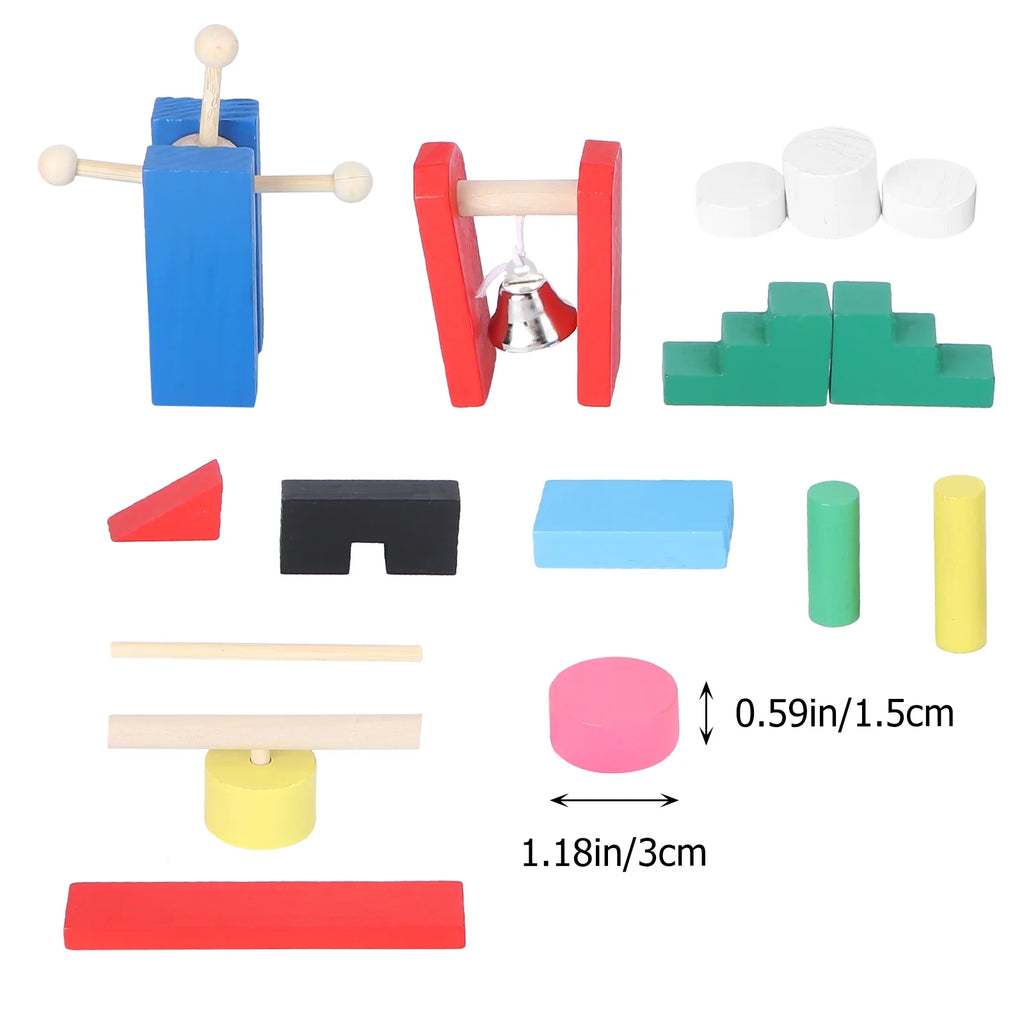 Wooden Domino Blocks Building Toy A4422