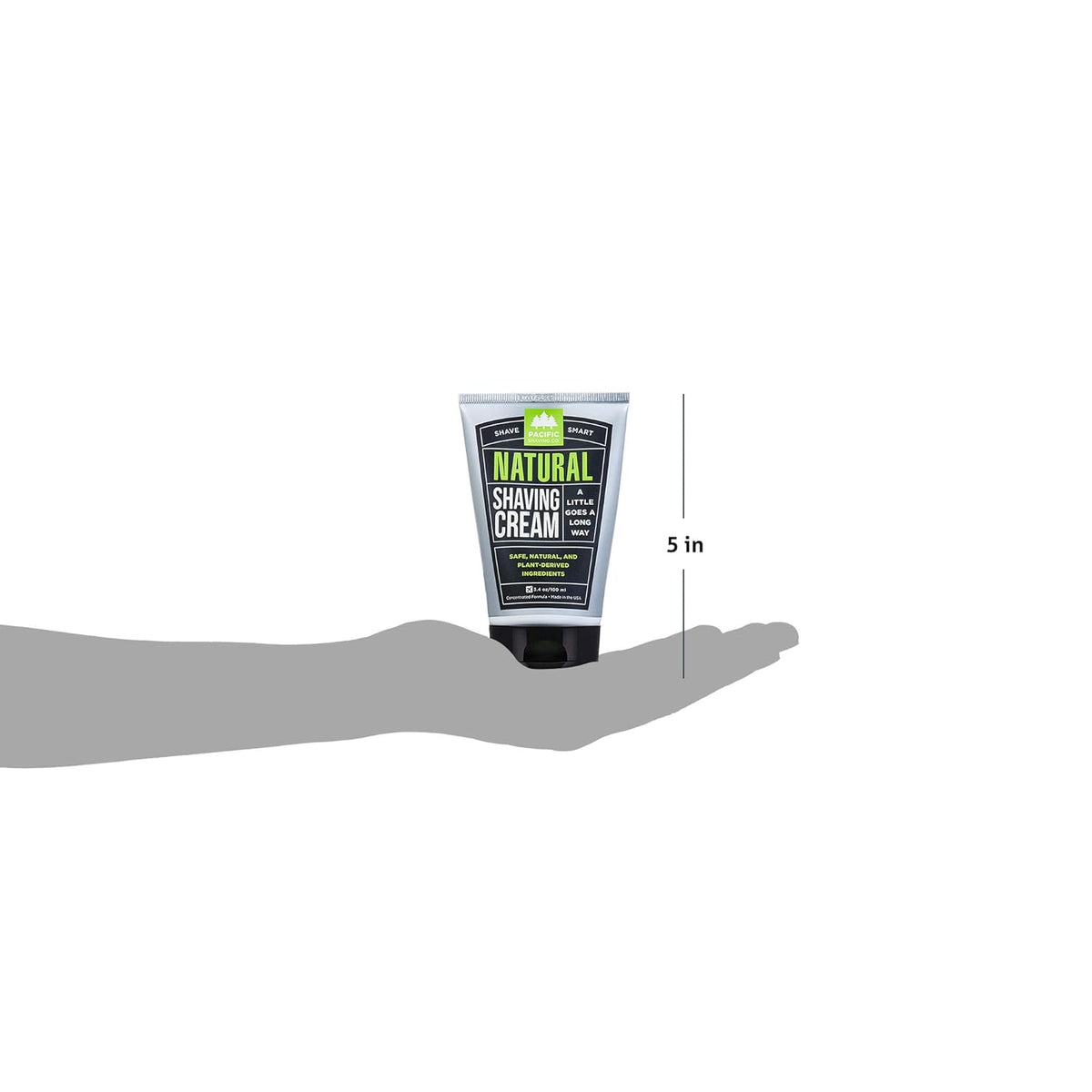 All Natural Shaving Cream, 3.4 oz (Pack of 12) F454