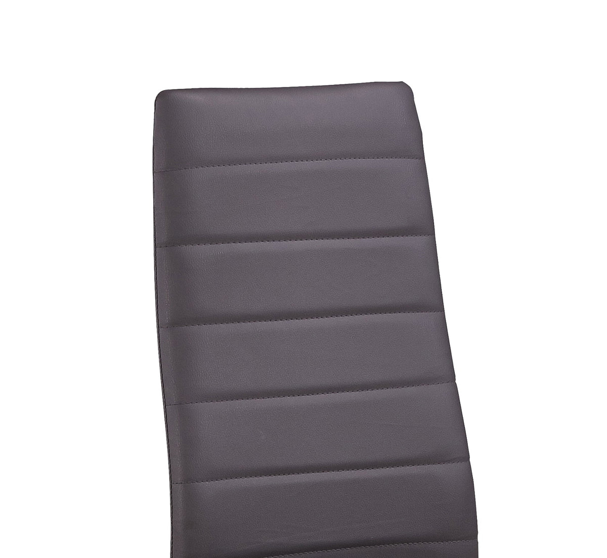 Bi Cast Leather Dining Side Chair in Gray (Set of 2) K17158