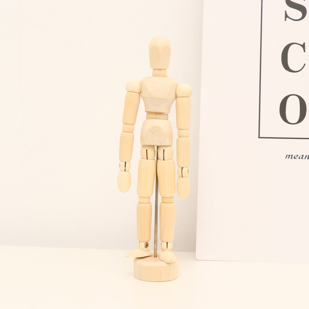 Wooden 3D Movable Joint Puppet Doll (5.5 Inches) U904422