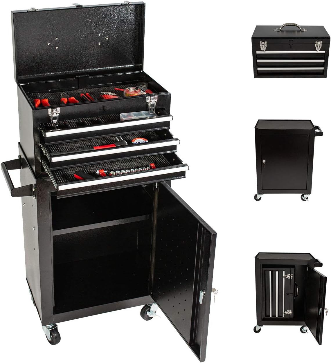 3 Drawer Steel Rolling Tool Chest with Wheels G71266