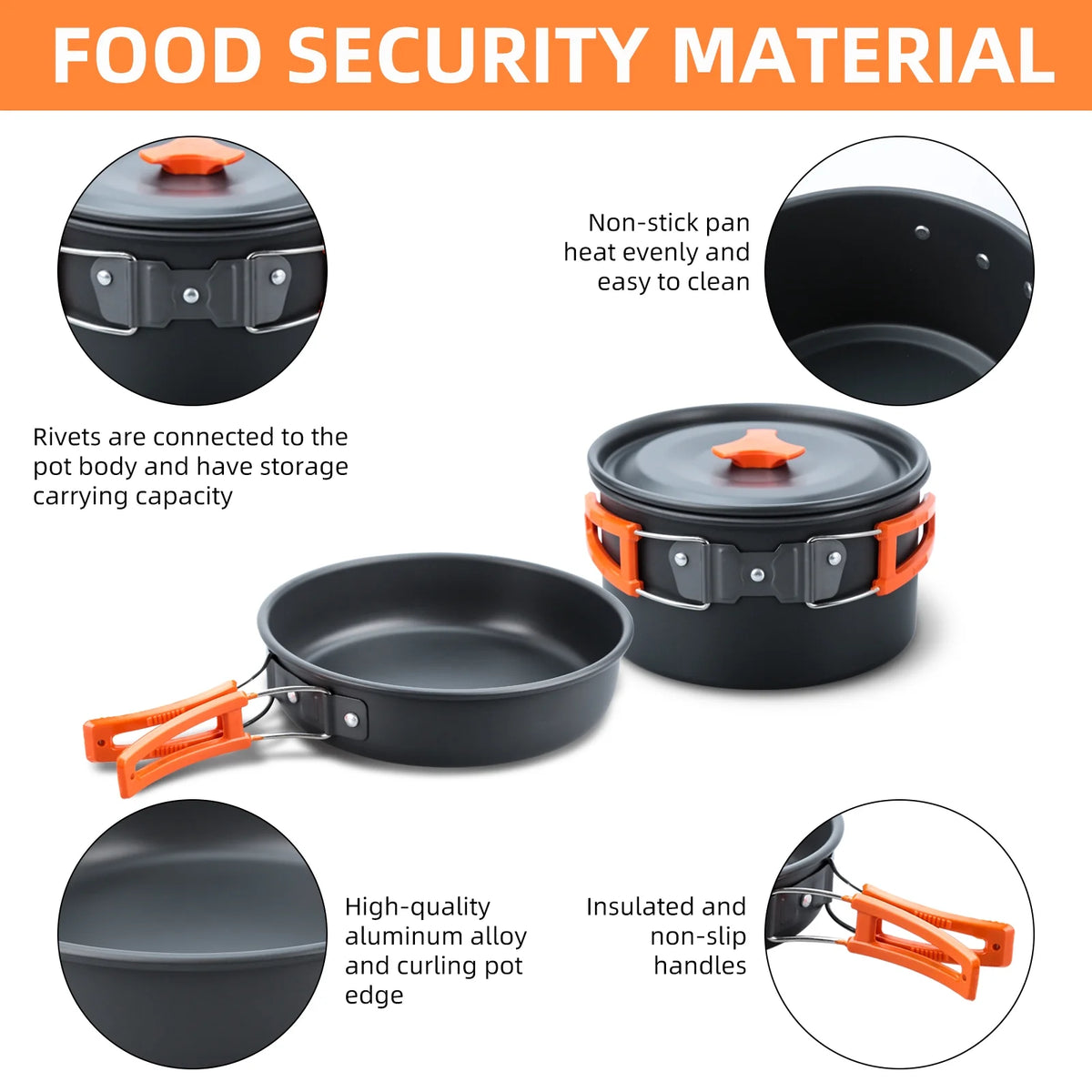 16pcs Camping Cookware Set I32693