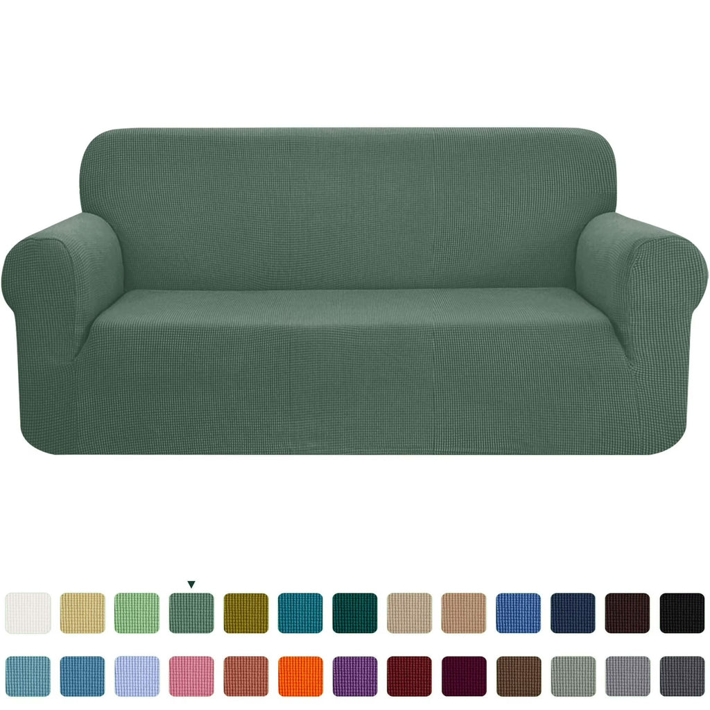 Dark Cyan Stretch Sofa Cover O565084