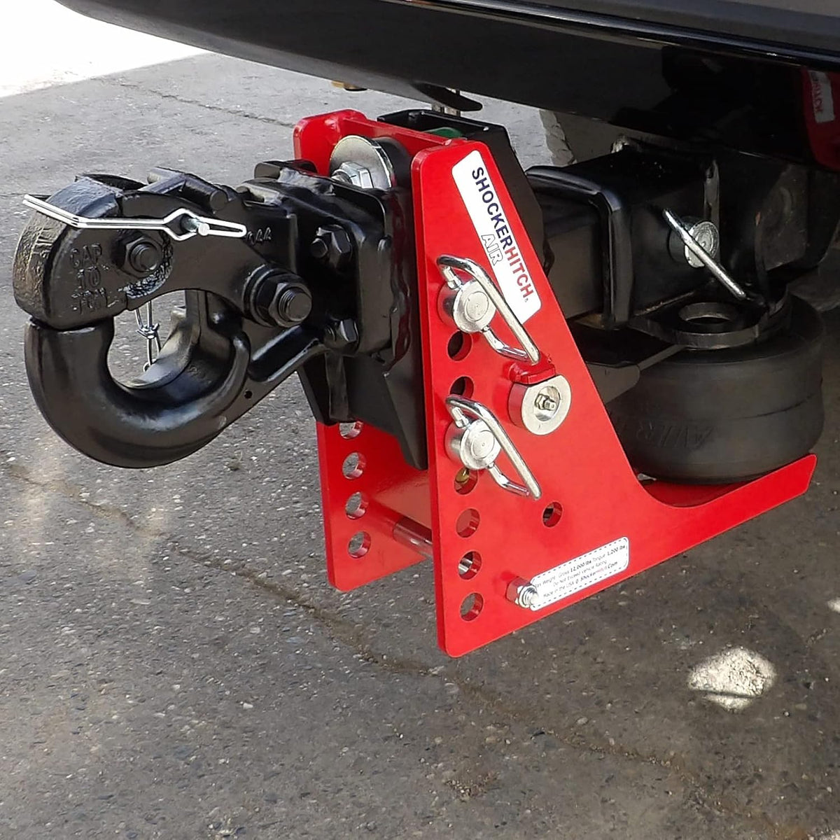 Adjustable Pintle Hitch, Fits 2" Hitch, 12000 lbs E765798