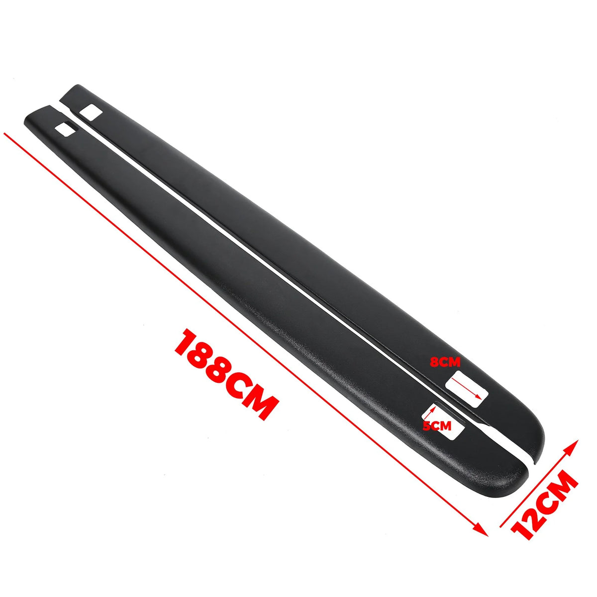 Black Bed Rail Caps with Stake Holes V923675