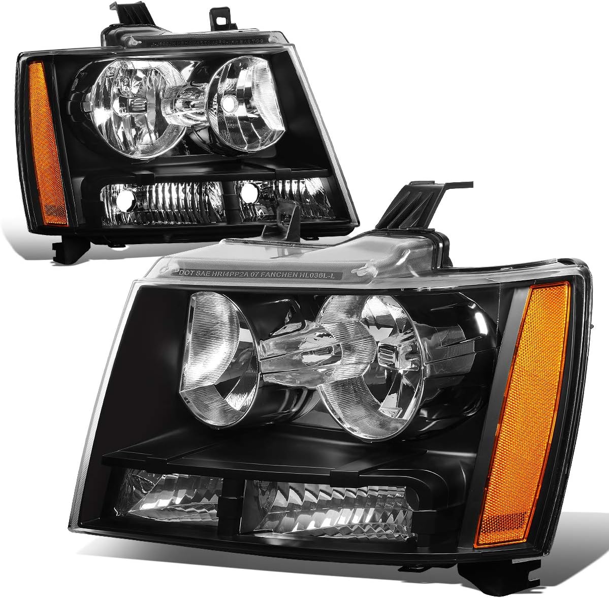 Black Housing Clear Lens Headlights Assembly R768264