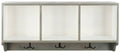 Ash Grey/White Wall Shelf with Storage Compartments M854