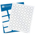 1x22 Round Clear Matte Laser Labels V748