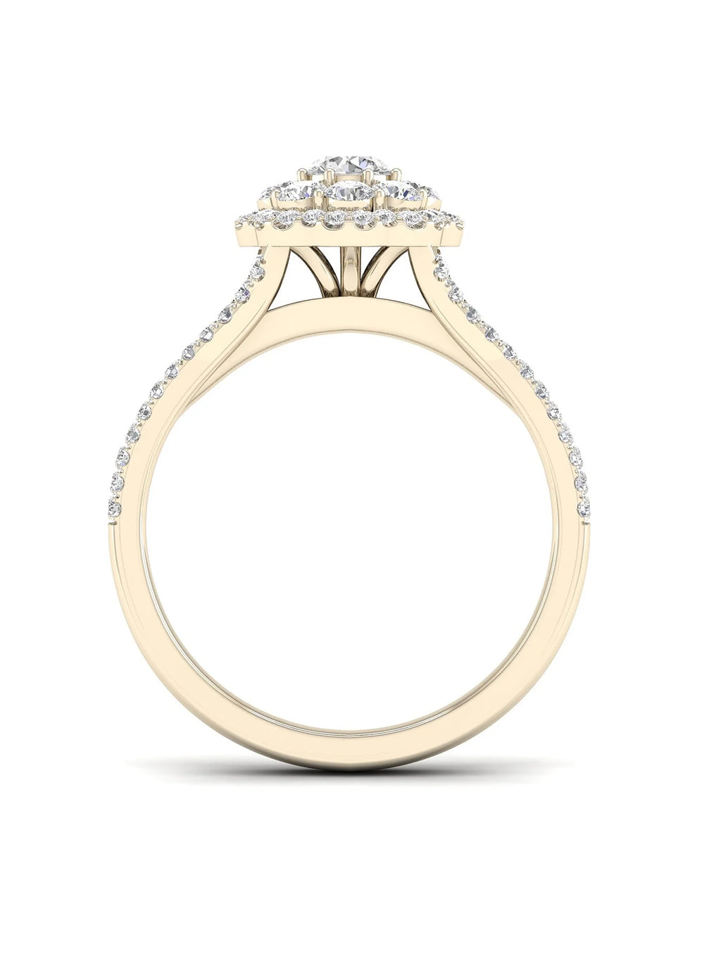 3/4Ct TDW Diamond 14k Yellow Gold Engagement Ring D93286