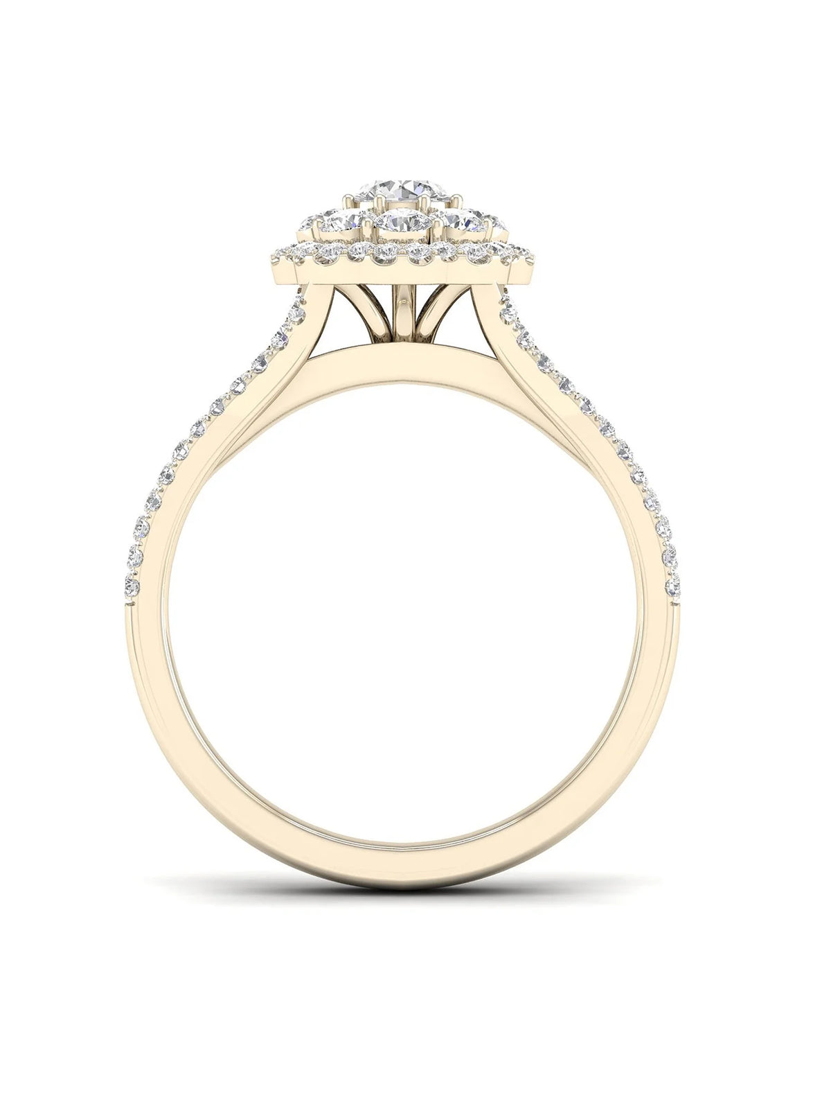 3/4Ct TDW Diamond 14k Yellow Gold Engagement Ring D93286
