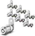 6 Pack Keyed Alike 1-1/8 Inch Zinc Alloy Cabinet Locks M948