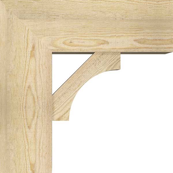 Rough Sawn Bracket with Offset Brace, Douglas Fir R79355