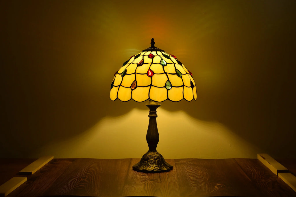 Tiffany Style Table Lamp Stained-Glass 18.1'' H Multi-Color P2601