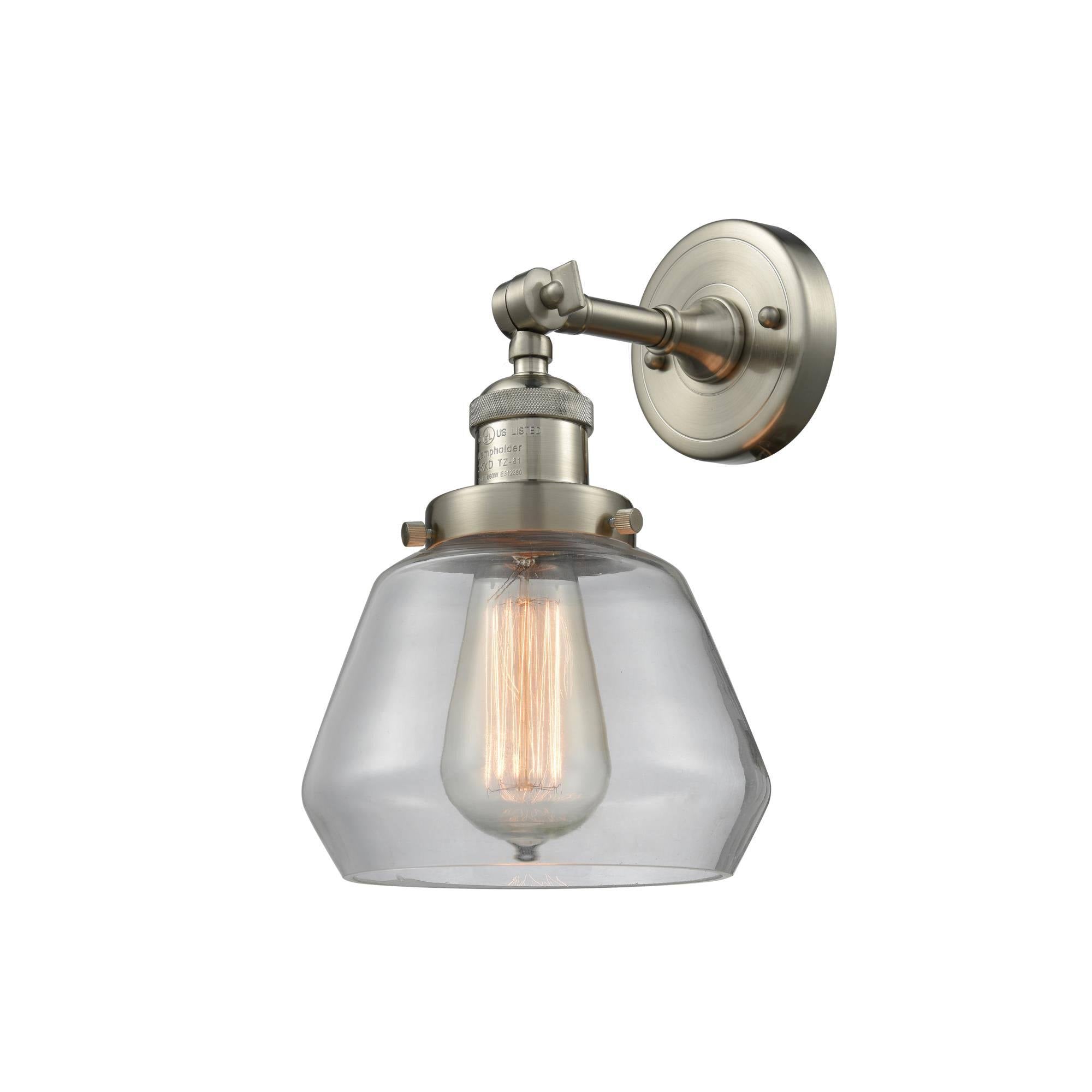 Brushed Satin Nickel 1 Light Sconce Q2505