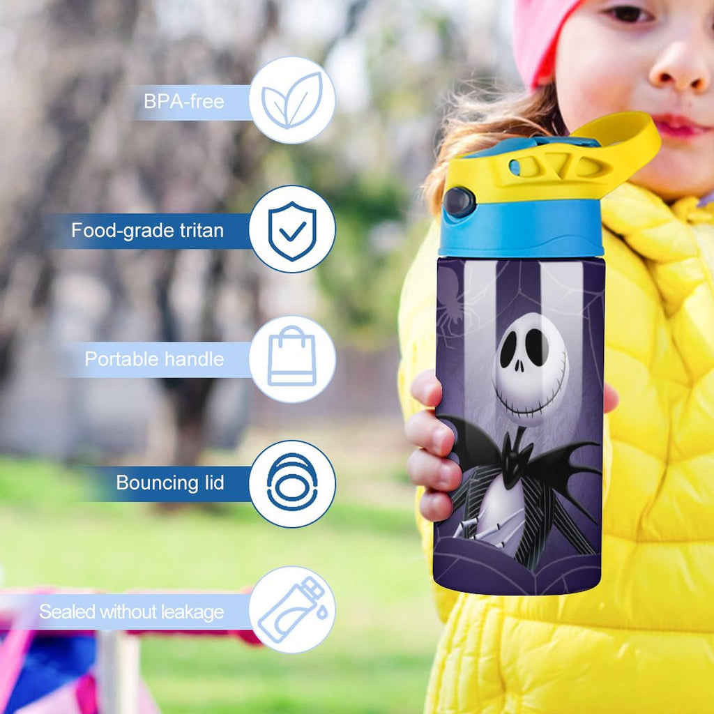 Insulated Stainless Steel Water Bottle with Straw W8427