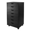 Black 7 Drawers Cabinet C8409