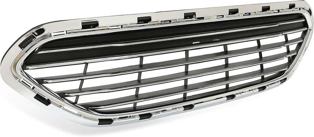 Chrome Frame Grille Front Grill Bumper Guard Cover Molding Replacement I1498