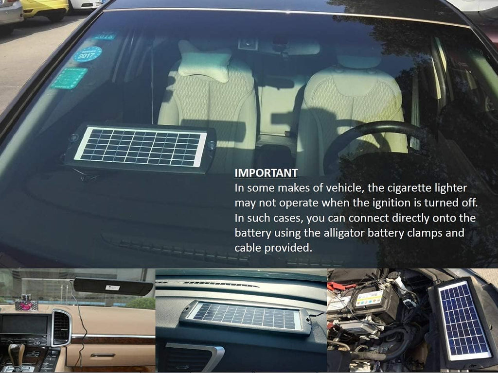 12V Solar Panel Battery Trickle Charger & Maintainer T55681