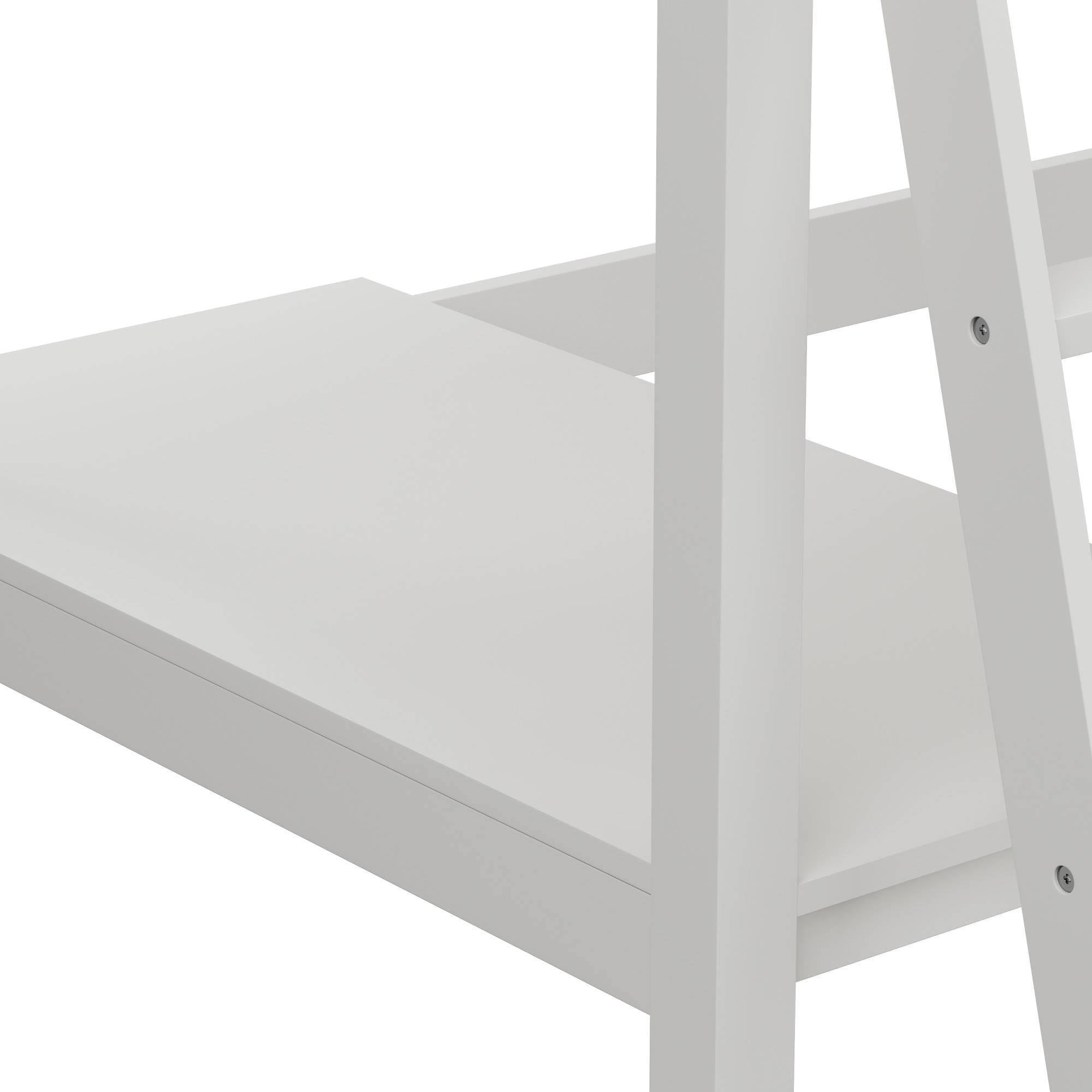 White Twin Study Loft with Chair E1685