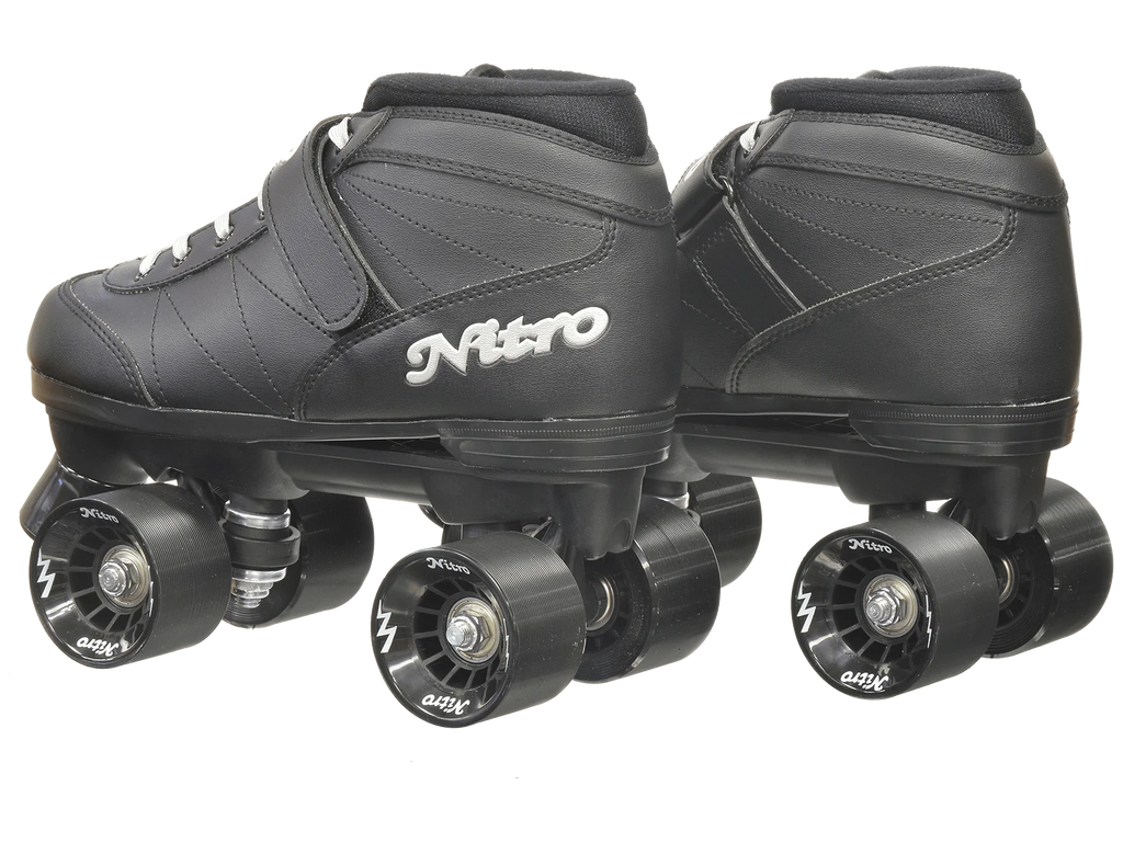 Black Quad Speed Roller Skates D82095