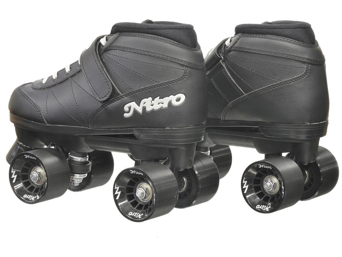 Black Quad Speed Roller Skates D82095