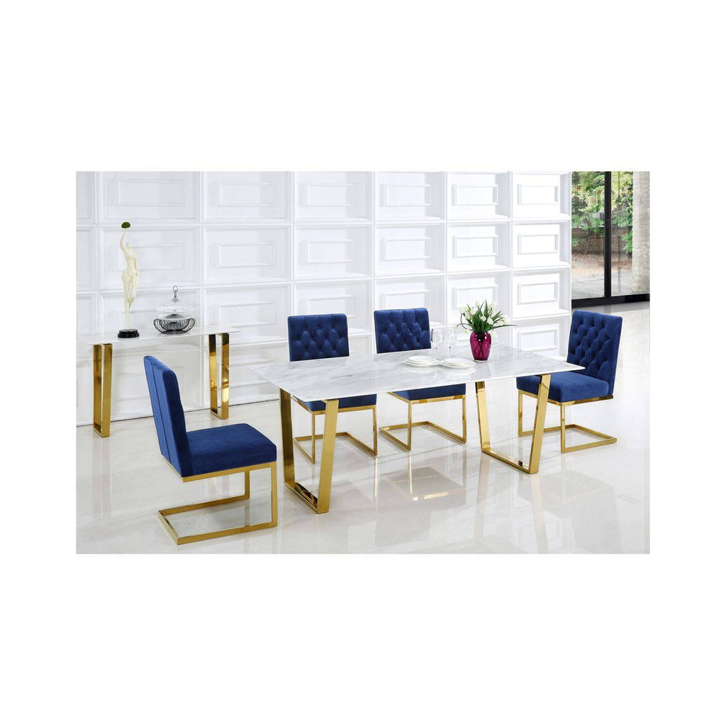 Navy Velvet Dining Chair, Set of 2 L723