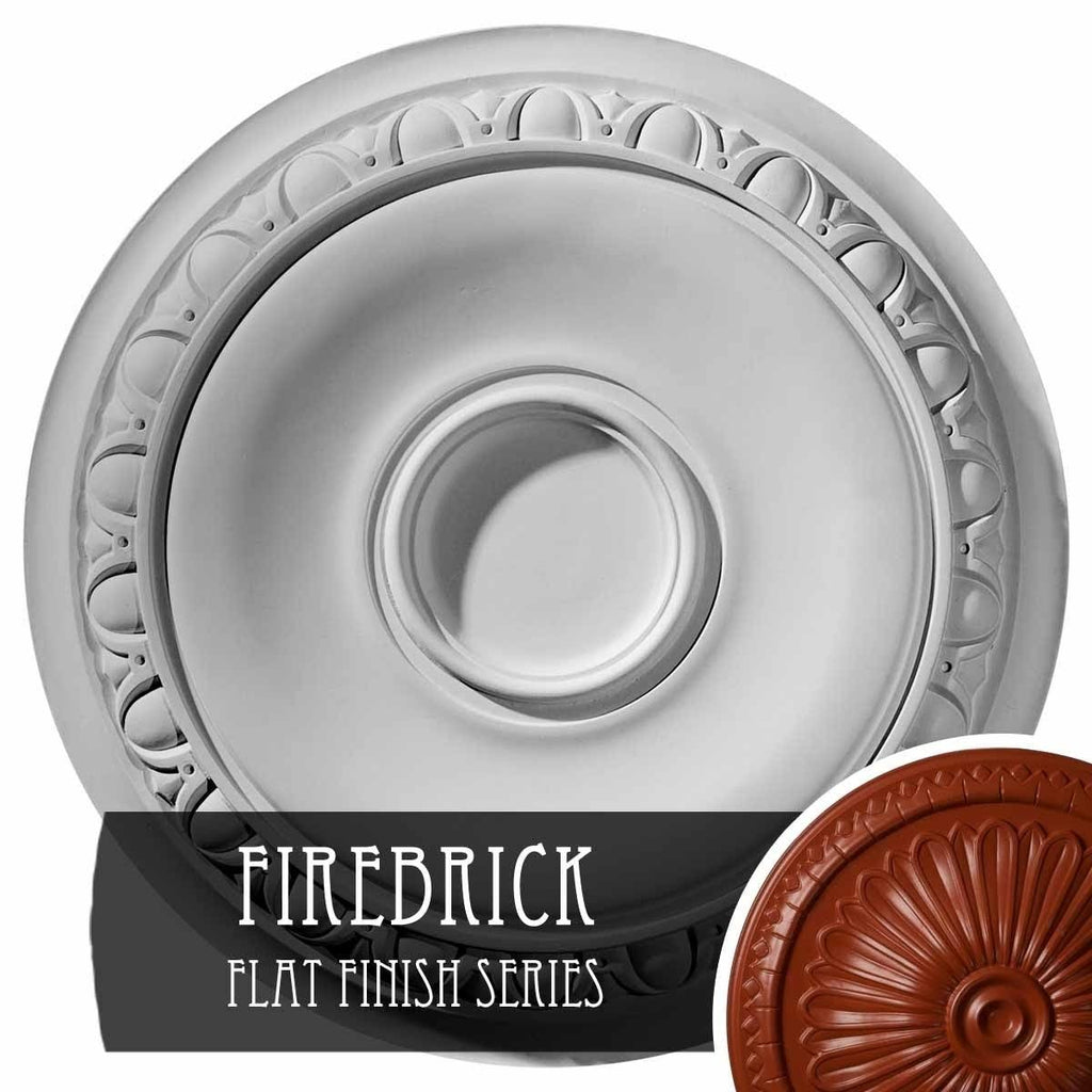 Firebrick Hand-Painted Ceiling Medallion Q335