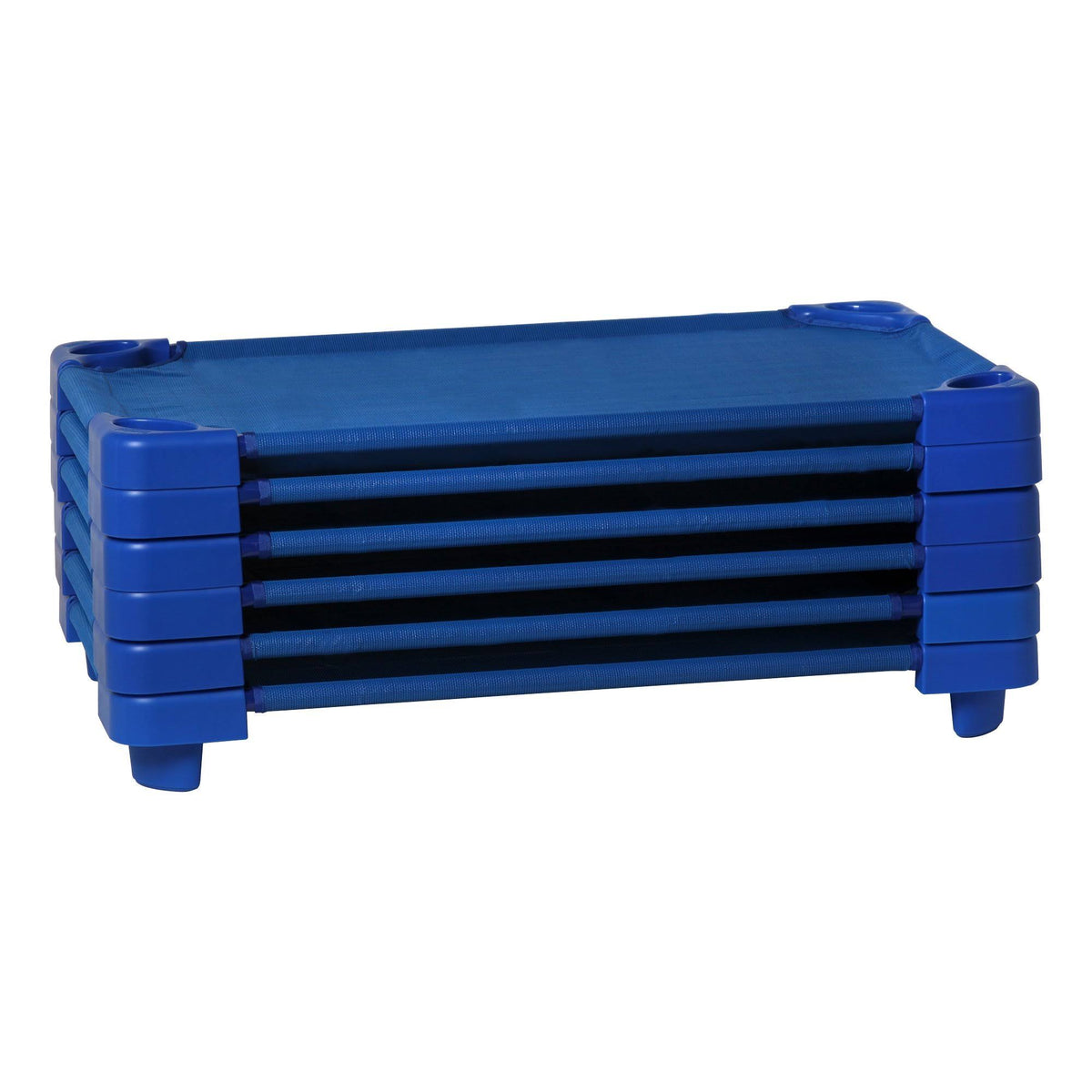 Stackable Daycare Cot Standard, Blue, Pack of 6 R69410