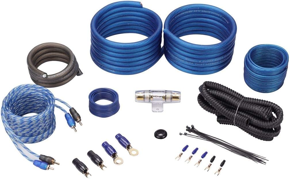 4 AWG 100% Copper Amp Installation Wire Kit OFC Pack of 2 Y992