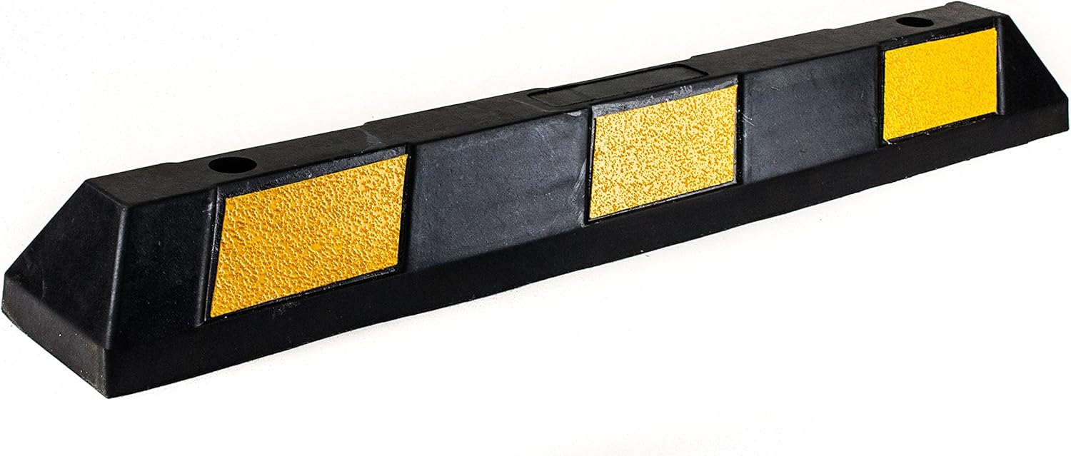 Rubber Curb Parking Block, 36 Inch, Pack of 2 Y100
