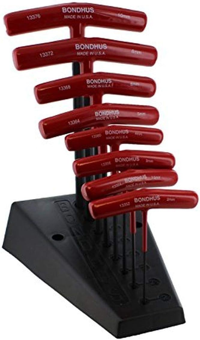 Set of 8 Hex T-handles with Stand C1877