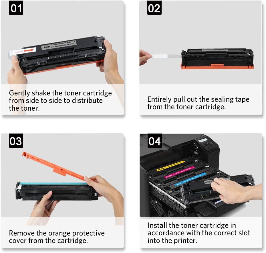 Black Cyan Magenta Yellow Toner Cartridge O571