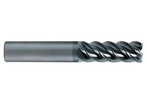 55CR V-Carb 5 Flute End Mill, Aluminum Titanium Nitride Coating, 3/8x22 Cutting Diameter D176760