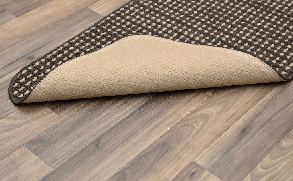 Brown Polka Dot Kitchen Mats, 24 in x 40 in, 2 Pieces X8363