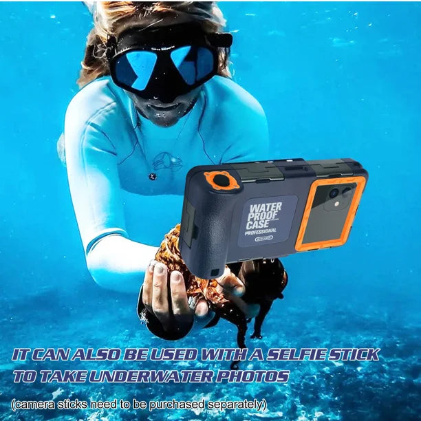 Waterproof Protective Case for Phones Up to 6.9 Inch with Lanyard N84241