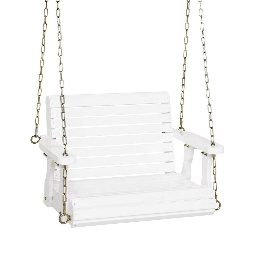 Rustic Patio Porch Swing with Adjustable Chains I7468