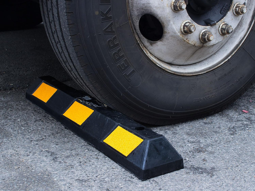 Rubber Curb Parking Block, 36 Inch, Pack of 2 Y100