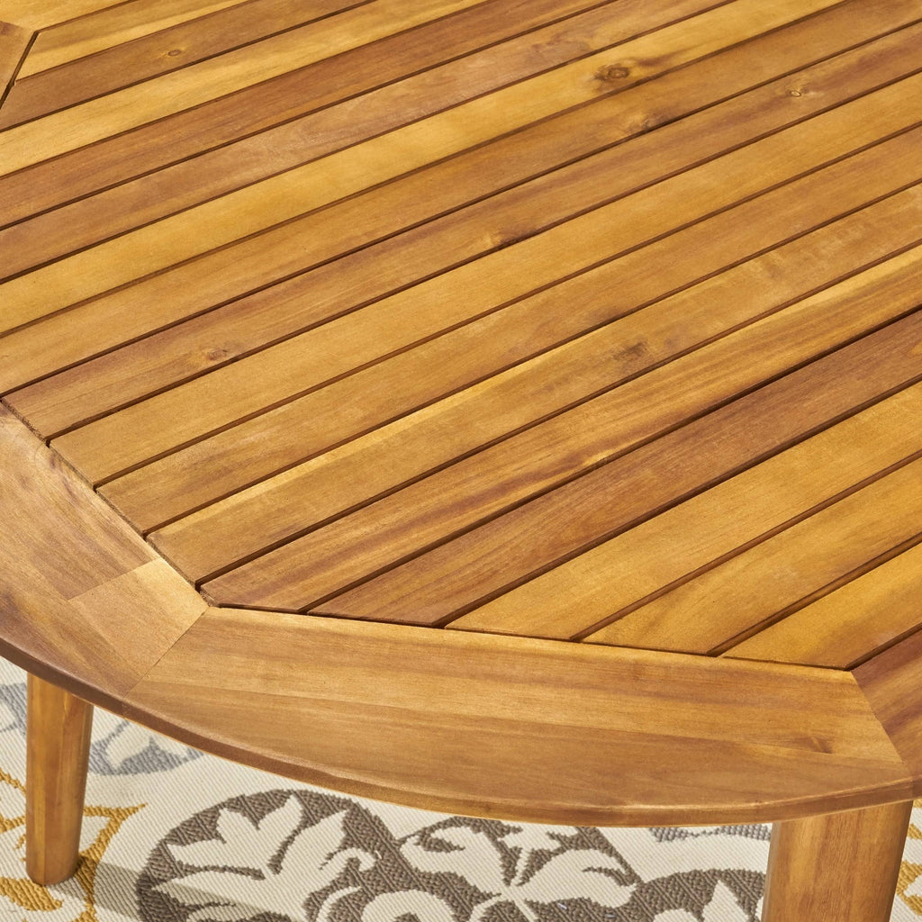 Teak Oval Acacia Wood Dining Table G60756