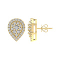14K Yellow Gold Lab Grown Diamond Stud Earrings Q25781