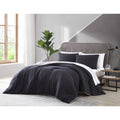 Twin Enzyme Washed 5-Pc. Bed Set Black/Grey G229189