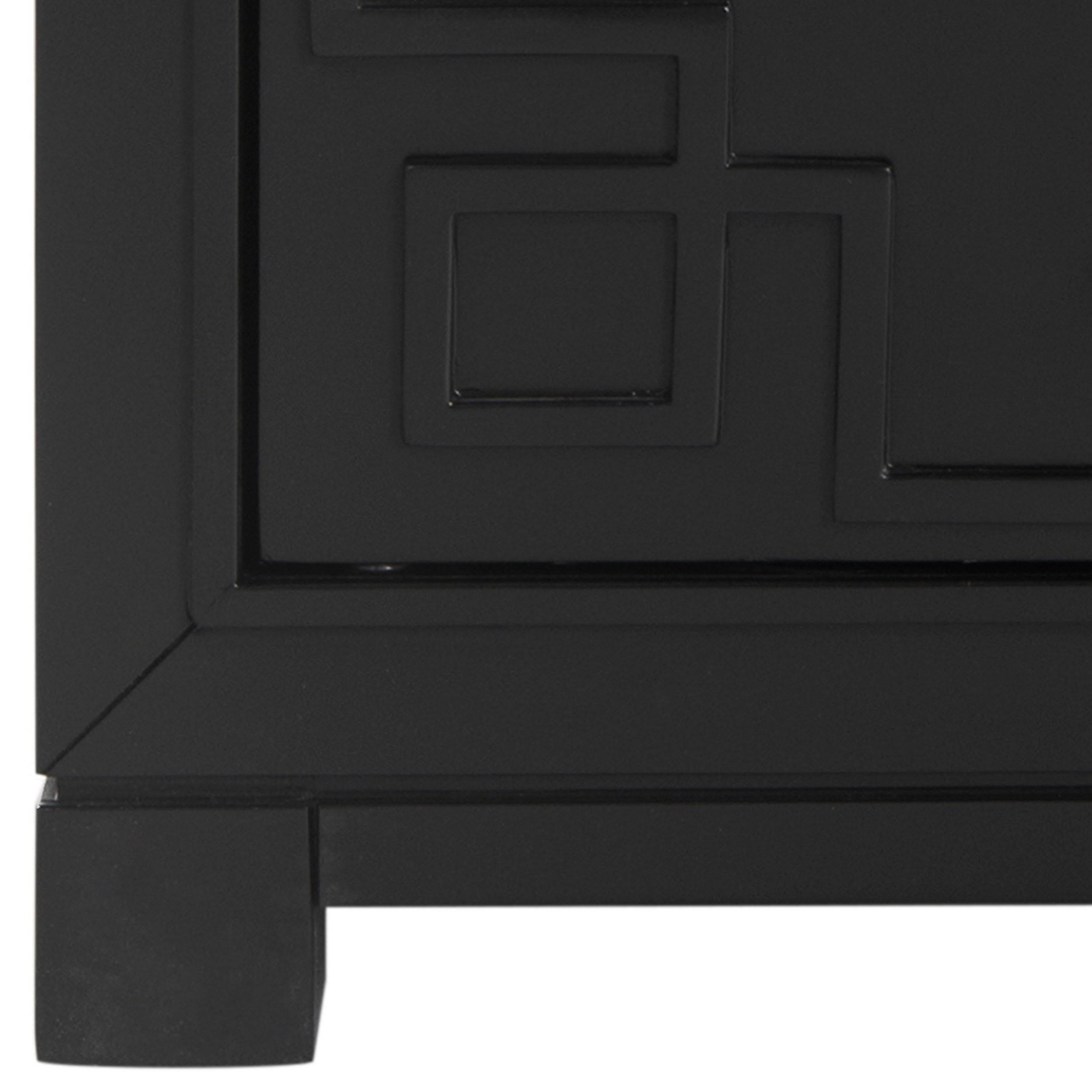 Three Drawer Greek Key Night Stand N27752