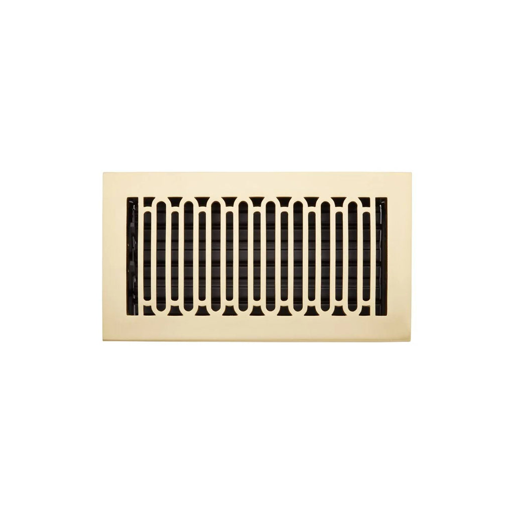 Brushed Brass Floor Register Y954