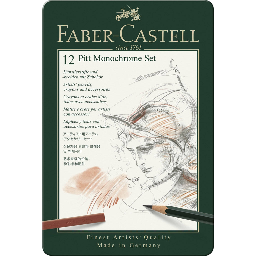 Pitt Monochrome Tin Set of 12 E4390