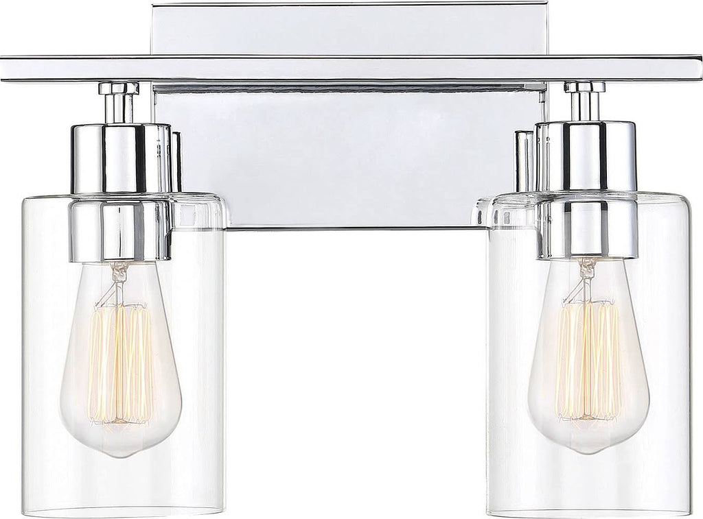 Polished Chrome 2 Light Bath Bar V39522
