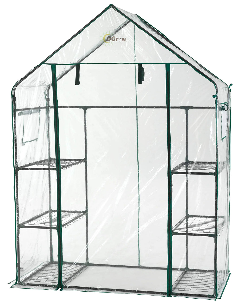 Walk-in Greenhouse with Plant Rack G1942