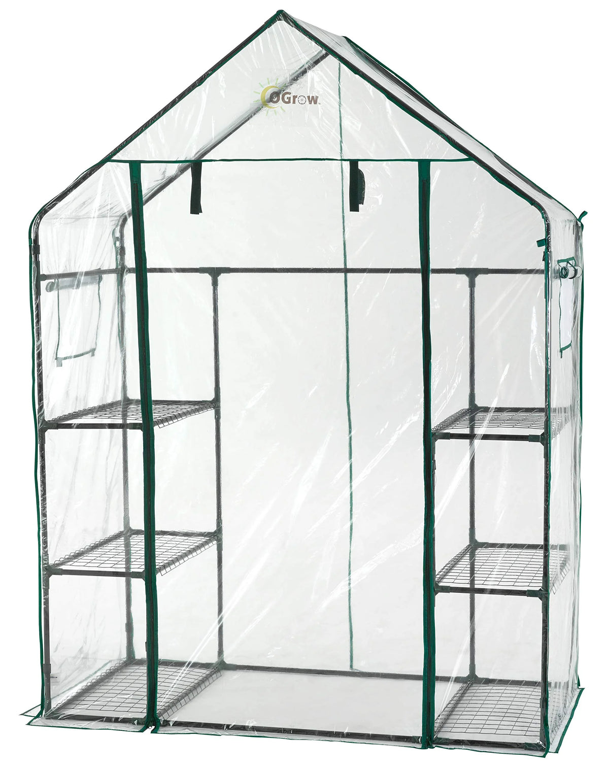 Walk-in Greenhouse with Plant Rack G1942