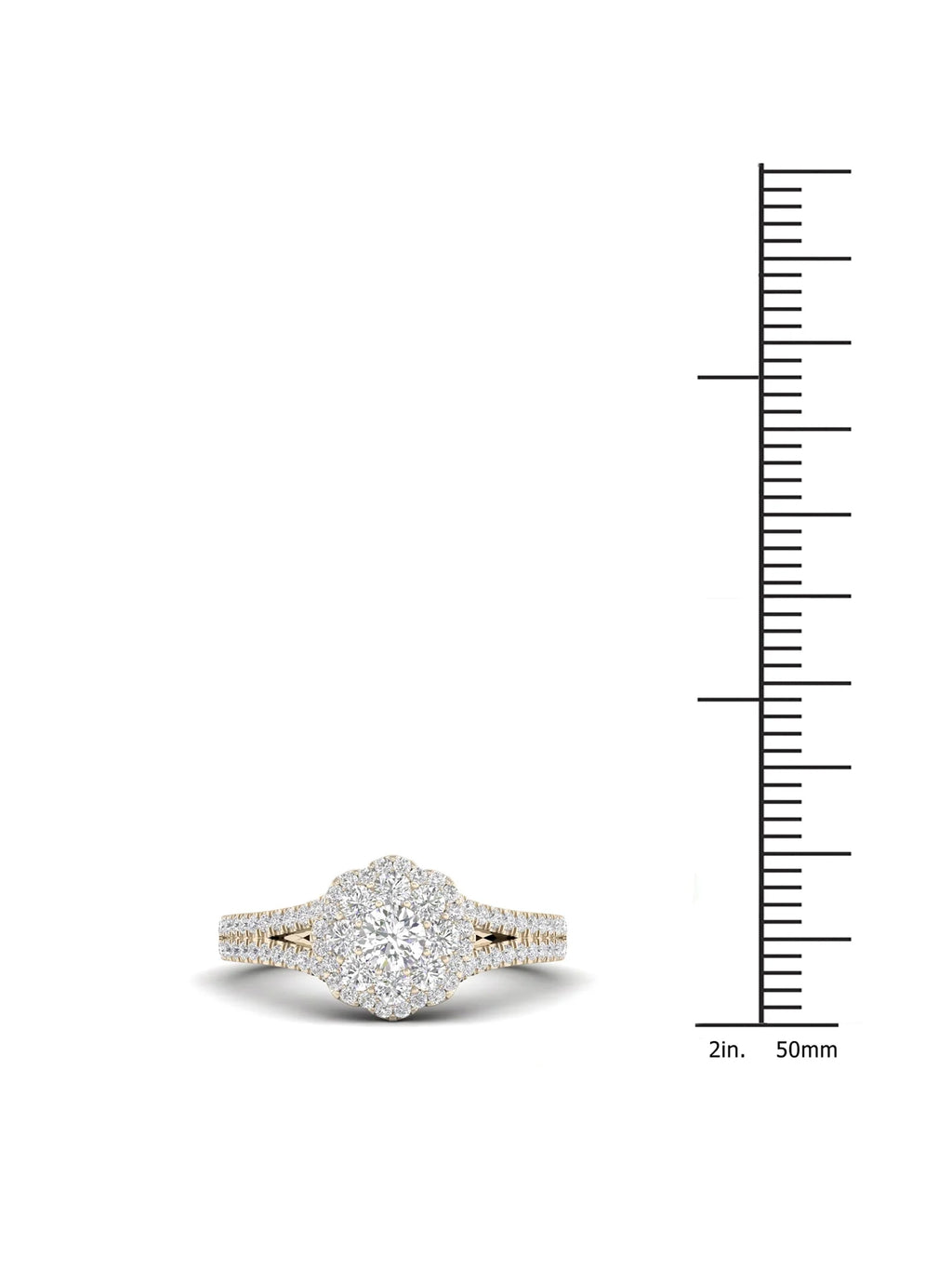 3/4Ct TDW Diamond 14k Yellow Gold Engagement Ring D93286