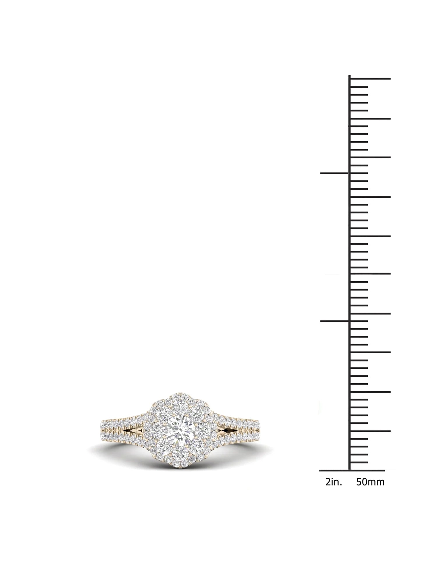3/4Ct TDW Diamond 14k Yellow Gold Engagement Ring D93286