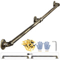 20FT Metal Pipe Handrail Kit Wall Mount Banister Antique Bronze J63218
